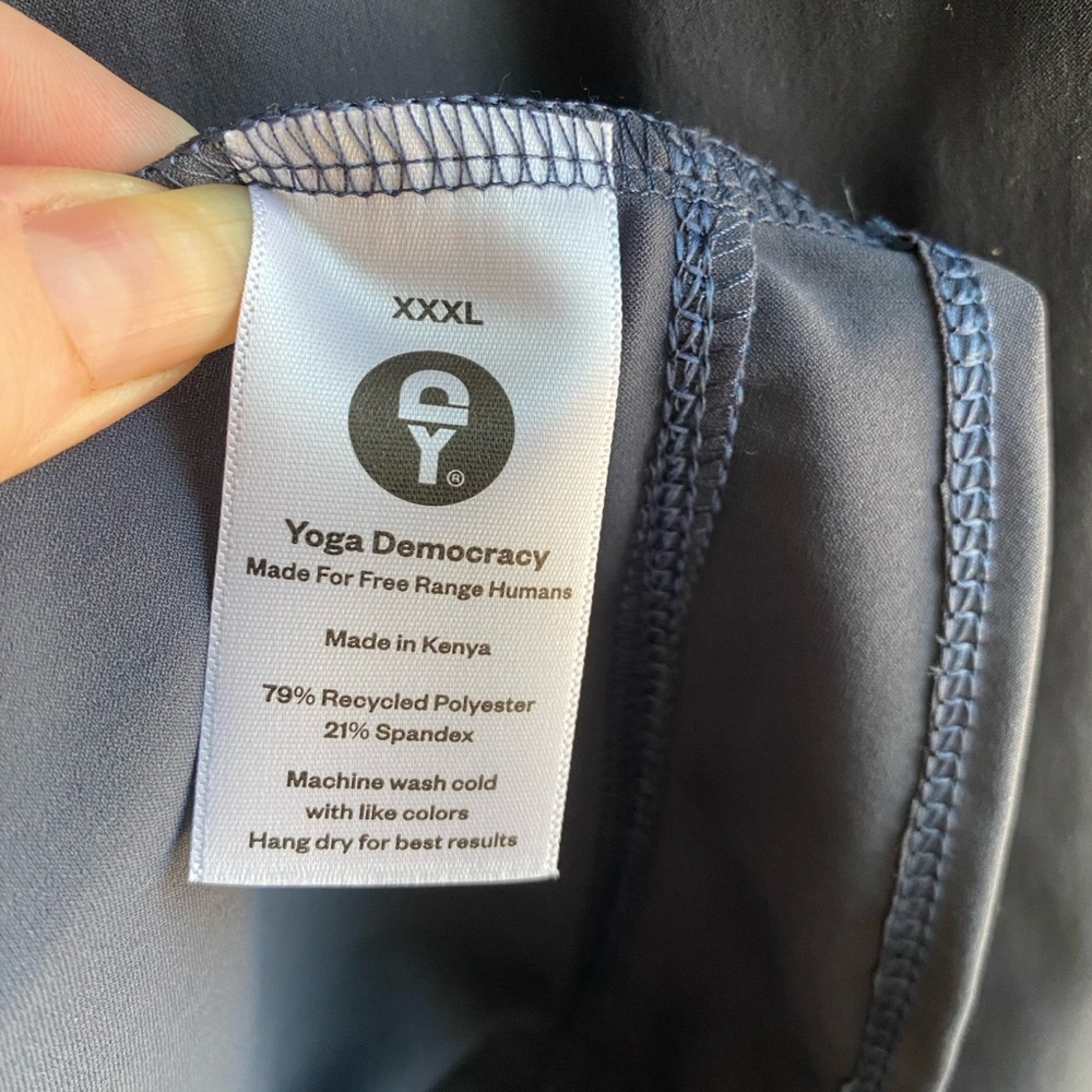 NWT Yoga Democracy Roam Free Plus Size Oversized Navy Blue Cardigan Jacket 3XL - Picture 11 of 13
